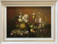 Fürst József csendélet szölővel 50x70